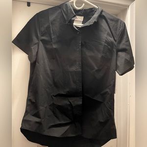 Dickies women black button up